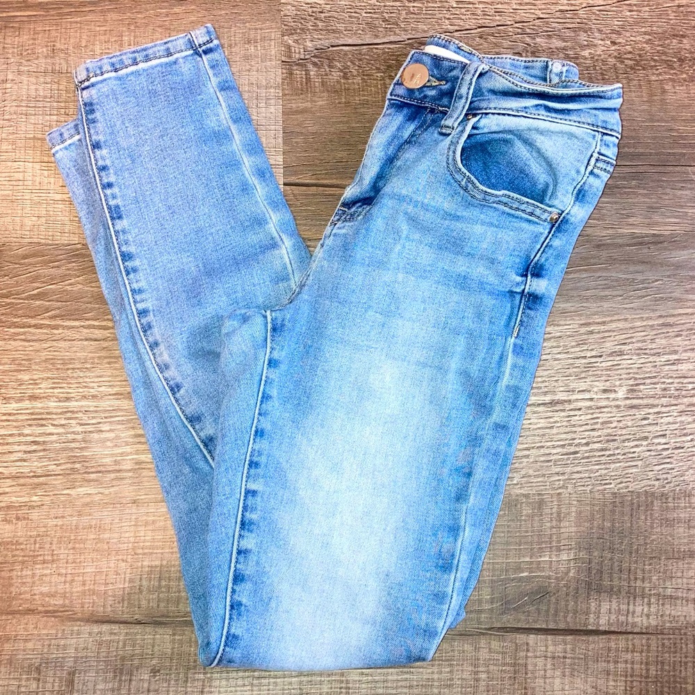 Ashley Mason Skinny Jeans 0/27 Mid Rise Stretch Y2K